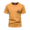 Big Printed T Shirt Men Casual Solid Color O-neck T Shirt for Men New Summer Streetwear 100% Cotton Men's T Shirts