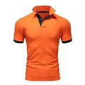 Men's Fashion Short Sleeve Print Polo Shirt Summer New Casual Polo Shirt
