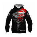 3D Printed Fashionable Full Sleeve Spring And Autumn Nissan Car Iogo Pullover Hooded Zipper Sweatshirt