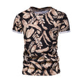 New Summer Printed T Shirts Men O-neck 100% Cotton Short-sleeved Men's T-Shirt Summer Male Tops Tee Shirts
