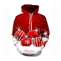 Christmas 3D Printed Hoodie Children Santa hat hoodie casual Unisex Long Sleeve Winter New Christmas Fashion Hoodie