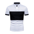 Men's Polo Shirts Short Sleeve T-Shirts Contrast New Summer Streetwear Casual Fashion Tops