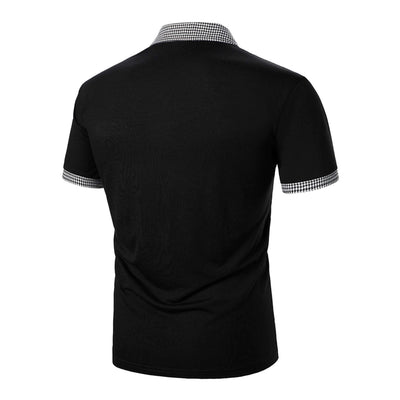 Men New Business Polo Shirts Men Short Sleeve T-shirt Striped Matching T-shirt Wear Clothing Casual Fashion Men Tops Leisure