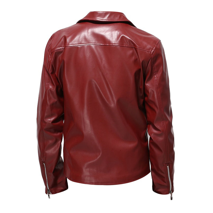 Spring Autumn Fashion Men Streetwear PU Leather Jacket Men Zipper Hip Hop Coat Male Motorcycle Faux Leather Jackets
