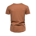 Men's Waffle T-shirts Solid Color O-neck Short Sleeve Casual T-shirts for Men New Summer Basic Breathable Tops Tee Men