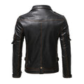 Best Quality Leather New Personalized Leather Clothes Slim Fit Multi Pocket Zipper co