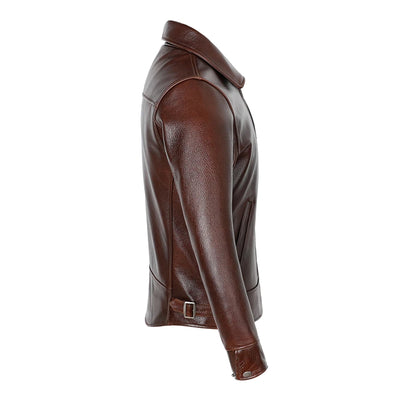 Best Quality Cowhide Coat Motorcycle Rider Genuine Leather Jacket Slim Casual Men Leather Fashion Clothes Plus Size