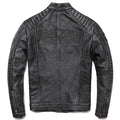 New Vintage Grey Motorcycle Genuine Leather Jacket Men's Biker Natural Cowhide Jackets Man Slim Cool Clothing Coat