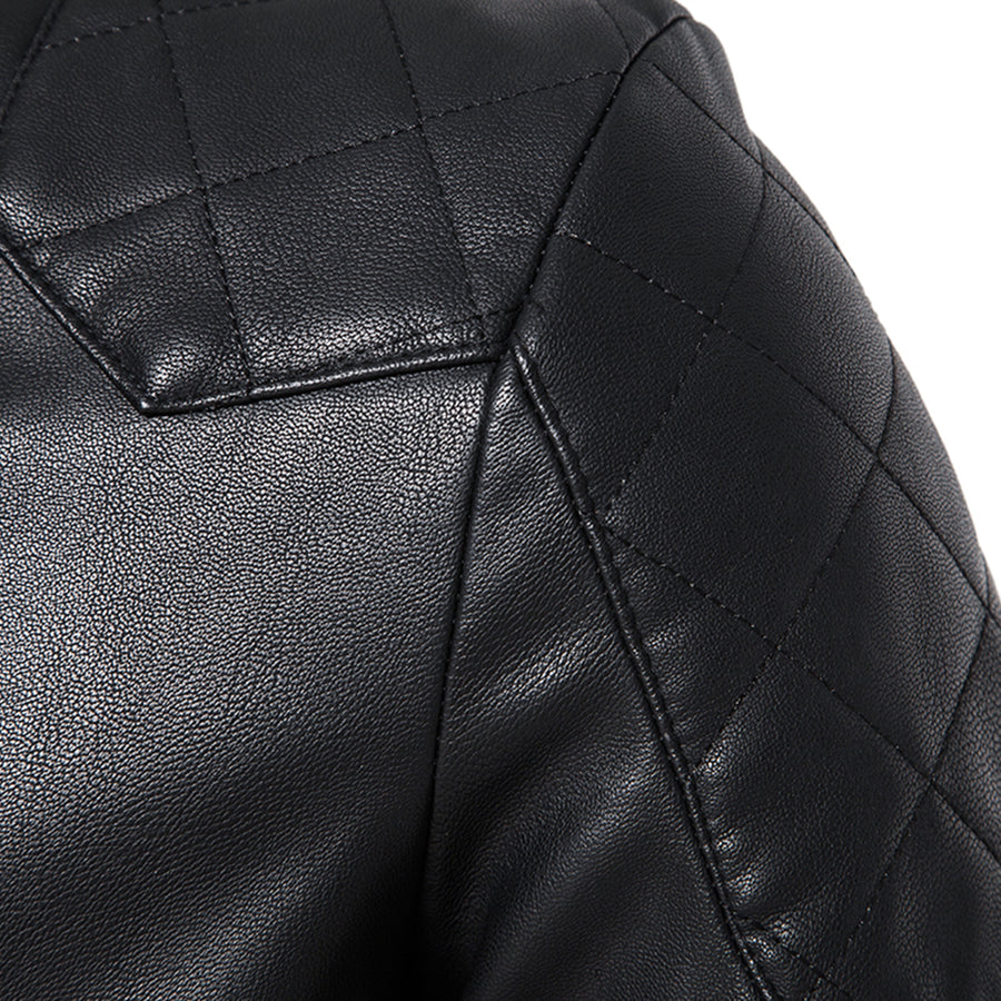 Spring Autumn Leather Coat Cool Luxury Short Black Soft Light Leather Jacket Men Zipper Casual Men Jackets Fashion Pu Coats
