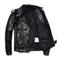 New Motorcycle Genuine Real Leather Jacket Men Natural Sheepskin Slim Coat Quality Motor Biker Clothing Zipper Jackets