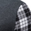 New Classic Fashion Men's Polo Shirt Men's Casual Long-sleeved Casual High Quality Long Sleeve Zip Collar Check Polo Shirt