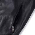 Men’s PU Faux Leather Motorcycle Bomber Jacket With Removable Hood Fall Winter Windproof Vintage Outerwear
