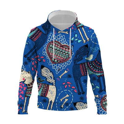Spring And Autumn 3D Printing Hoodies Men Abstract pattern Oversized Hoodie Sweatshirt Streetwear Pullovers Tops