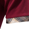 Summer short-sleeved basic lapel polo shirt men's plaid color block T-shirt top