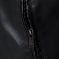 Spring Autumn Leather Coat Cool Luxury Short Black Soft Light Leather Jacket Men Zipper Casual Men Jackets Fashion Pu Coats