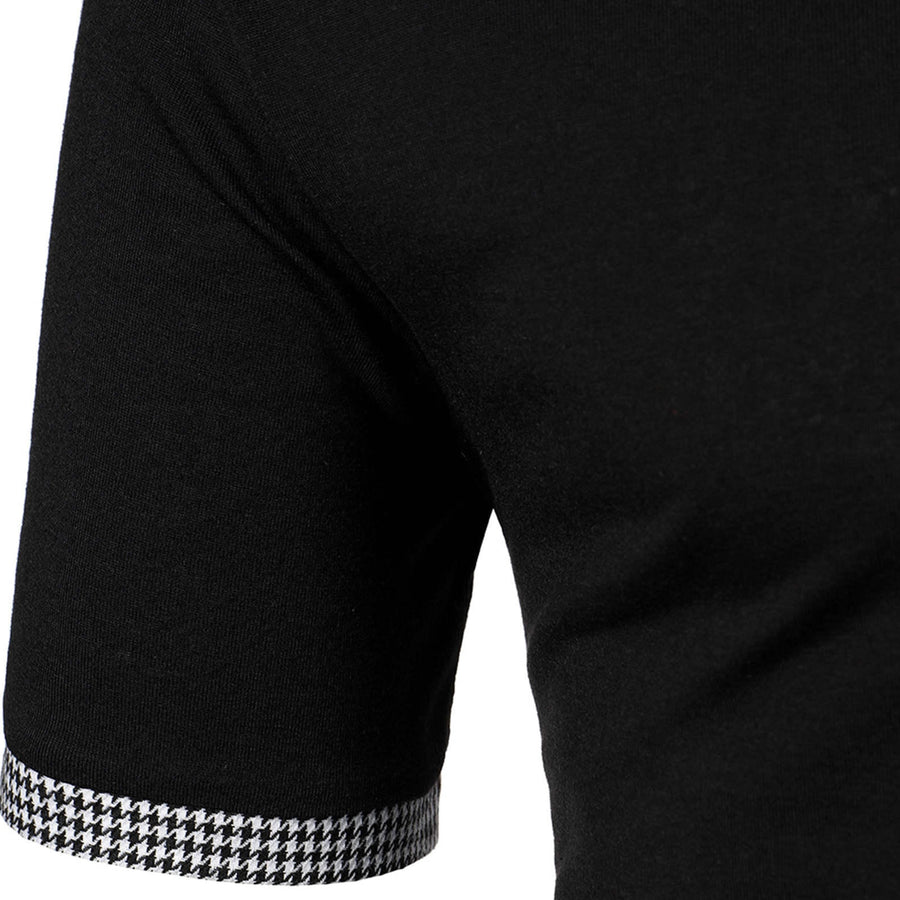Men New Business Polo Shirts Men Short Sleeve T-shirt Striped Matching T-shirt Wear Clothing Casual Fashion Men Tops Leisure