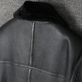 High Quality New Winter Sheepskin Original Ecological Genuine Leather Flight Jacket Men's Warm Sheep Shearling Wool