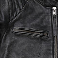 New Vintage Grey Motorcycle Genuine Leather Jacket Men's Biker Natural Cowhide Jackets Man Slim Cool Clothing Coat