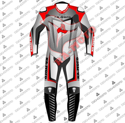 RA-15269 TRACTECH MOTORBIKE DRAG LEATHER RACING SUIT