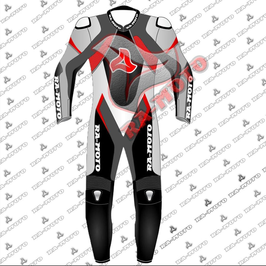RA-15275 FIRE MOTORBIKE DRAG LEATHER RACING SUIT