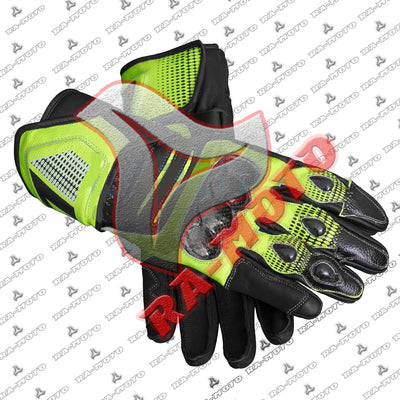 RA-15231 VALENTINO ROSSI MOTORCYCLE RACE GLOVES